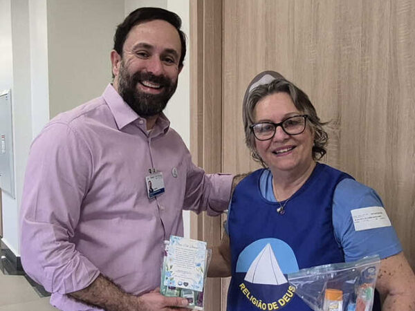 Diretor do Hospital CORA agradece visitas do DAE: “Muito obrigado aos voluntários que vêm cuidar da Espiritualidade das nossas crianças e das famílias”